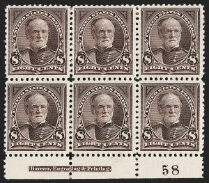 Sale 1227, Lot 3051, The Dr. Bernard S. Yudowitz Collection of Plate Blocks (Scott 230-299)