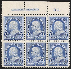 Sale 1227, Lot 3052, The Dr. Bernard S. Yudowitz Collection of Plate Blocks (Scott 230-299)