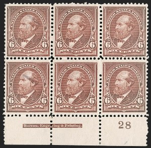 Sale 1227, Lot 3058, The Dr. Bernard S. Yudowitz Collection of Plate Blocks (Scott 230-299)