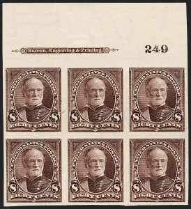 Sale 1227, Lot 3062, The Dr. Bernard S. Yudowitz Collection of Plate Blocks (Scott 230-299)