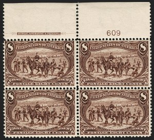 Sale 1227, Lot 3071, The Dr. Bernard S. Yudowitz Collection of Plate Blocks (Scott 230-299)