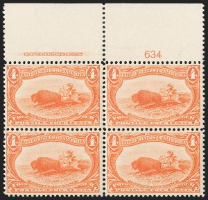 Sale 1227, Lot 3072, The Dr. Bernard S. Yudowitz Collection of Plate Blocks (Scott 230-299)