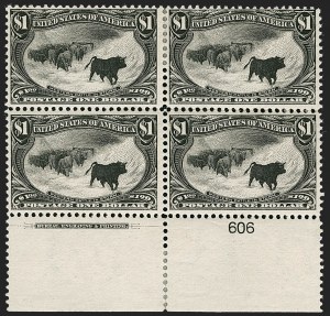 Sale 1227, Lot 3075, The Dr. Bernard S. Yudowitz Collection of Plate Blocks (Scott 230-299)