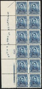 Sale 1227, Lot 3083, The Dr. Bernard S. Yudowitz Collection of Plate Blocks (Scott 300-423)
