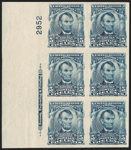 Sale 1227, Lot 3089, The Dr. Bernard S. Yudowitz Collection of Plate Blocks (Scott 300-423)