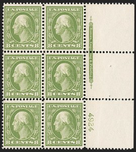 Sale 1227, Lot 3093, The Dr. Bernard S. Yudowitz Collection of Plate Blocks (Scott 300-423)