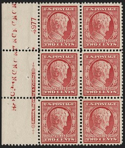 Sale 1227, Lot 3099, The Dr. Bernard S. Yudowitz Collection of Plate Blocks (Scott 300-423)
