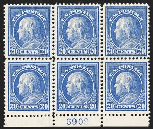 Sale 1227, Lot 3111, The Dr. Bernard S. Yudowitz Collection of Plate Blocks (Scott 300-423)
