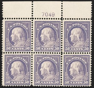 Sale 1227, Lot 3113, The Dr. Bernard S. Yudowitz Collection of Plate Blocks (Scott 300-423)