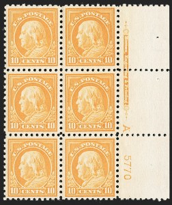 Sale 1227, Lot 3117, The Dr. Bernard S. Yudowitz Collection of Plate Blocks (Scott 432-834)