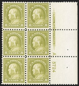 Sale 1227, Lot 3125, The Dr. Bernard S. Yudowitz Collection of Plate Blocks (Scott 432-834)