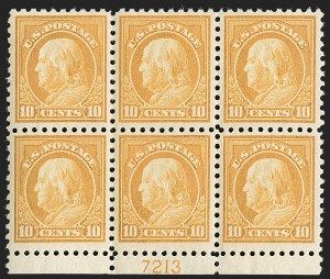 Sale 1227, Lot 3126, The Dr. Bernard S. Yudowitz Collection of Plate Blocks (Scott 432-834)