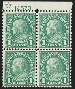 Sale 1227, Lot 3153, The Dr. Bernard S. Yudowitz Collection of Plate Blocks (Scott 432-834)