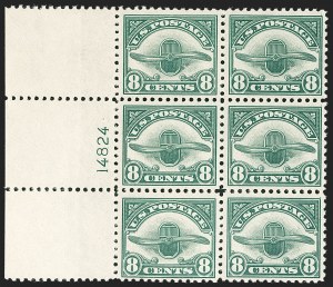Sale 1227, Lot 3164, The Dr. Bernard S. Yudowitz Collection of Plate Blocks (Air Post and Group Lots)