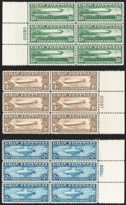 Sale 1227, Lot 3167, The Dr. Bernard S. Yudowitz Collection of Plate Blocks (Air Post and Group Lots)