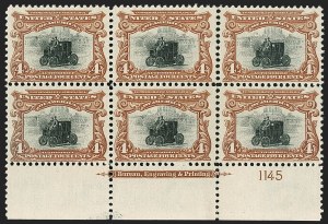 Sale 1227, Lot 3204, 1901 Pan-American Issue Including Inverts (Scott 294-299)