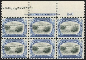 Sale 1227, Lot 3207, 1901 Pan-American Issue Including Inverts (Scott 294-299)