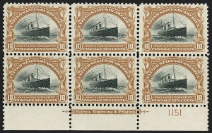 Sale 1227, Lot 3211, 1901 Pan-American Issue Including Inverts (Scott 294-299)