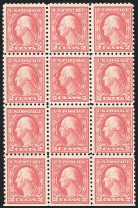 Sale 1227, Lot 3442, 1916-17 Washington-Franklin Issues (Scott 462-480)