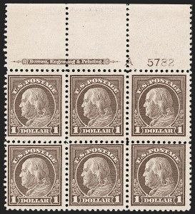 Sale 1227, Lot 3492, 1917-19 Washington-Franklin Issues (Scott 481-524)