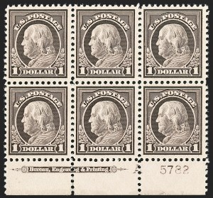 Sale 1227, Lot 3493, 1917-19 Washington-Franklin Issues (Scott 481-524)