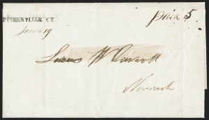 Sale 1230, Lot 1000, Stampless Markings by State