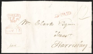 Sale 1230, Lot 1013, Stampless Markings by State