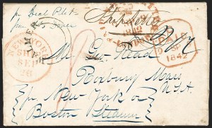 Sale 1230, Lot 1018, Ship Letter and Steamboat Mail
