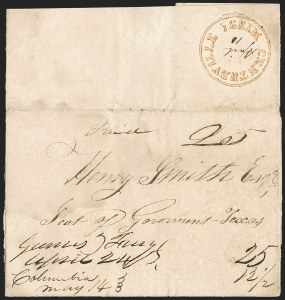 Sale 1230, Lot 1048, The Sandford N. Arnold Collection of Early Texas Postal History