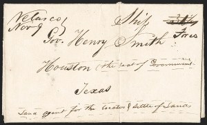 Sale 1230, Lot 1049, The Sandford N. Arnold Collection of Early Texas Postal History