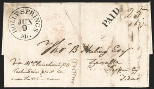 Sale 1230, Lot 1061, The Sandford N. Arnold Collection of Early Texas Postal History