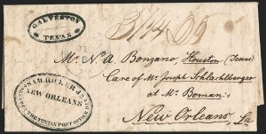 Sale 1230, Lot 1069, The Sandford N. Arnold Collection of Early Texas Postal History