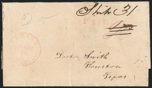 Sale 1230, Lot 1077, The Sandford N. Arnold Collection of Early Texas Postal History