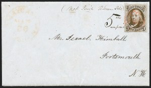 Sale 1230, Lot 1158, 1847 Issue Covers