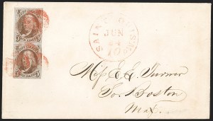 Sale 1230, Lot 1174, 1847 Issue Covers