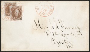 Sale 1230, Lot 1175, 1847 Issue Covers