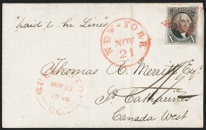 Sale 1230, Lot 1204, 1847 Issue Covers