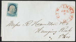 Sale 1230, Lot 1213, 1851-56 and 1857-60 Issues Covers