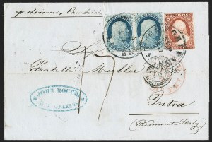 Sale 1230, Lot 1216, 1851-56 and 1857-60 Issues Covers