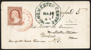 Sale 1230, Lot 1219, 1851-56 and 1857-60 Issues Covers