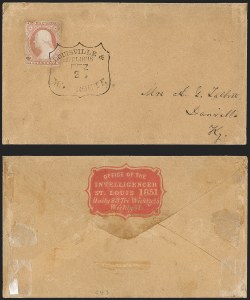 Sale 1230, Lot 1224, 1851-56 and 1857-60 Issues Covers