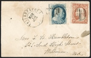 Sale 1230, Lot 1247, 1851-56 and 1857-60 Issues Covers