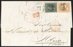 Sale 1230, Lot 1262, 1861-68 and 1869 Pictorial Issues Covers