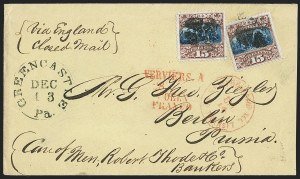 Sale 1230, Lot 1294, 1861-68 and 1869 Pictorial Issues Covers
