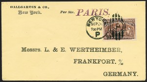 Sale 1230, Lot 1323, Bank Note and Later Issues Covers