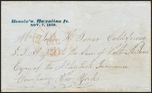 Sale 1230, Lot 1390, Hawaii: Early Postal History