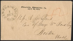 Sale 1230, Lot 1391, Hawaii: Early Postal History