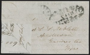 Sale 1230, Lot 1489, Confederate Postmasters' Provisionals