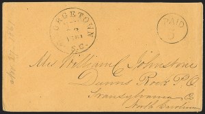 Sale 1230, Lot 1490, Confederate Postmasters' Provisionals