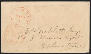 Sale 1230, Lot 1492, Confederate Postmasters' Provisionals